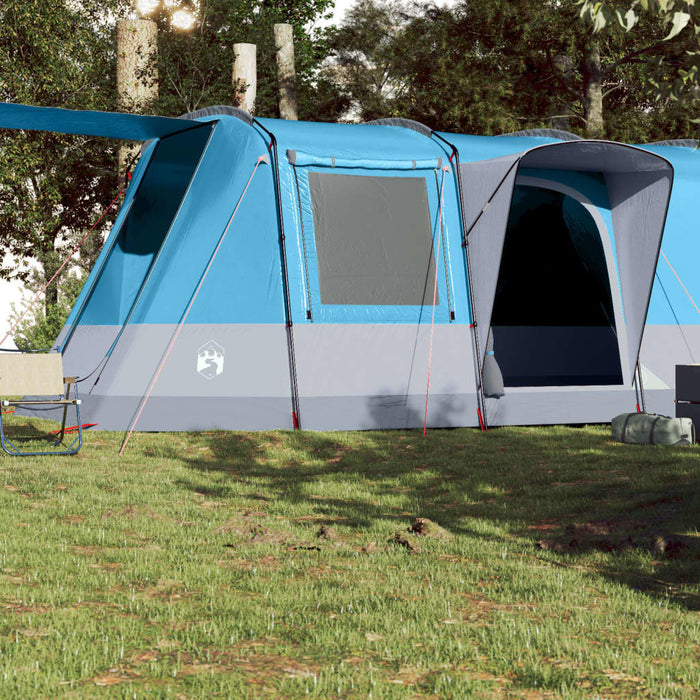 Cort de camping tunel pentru 4 persoane, albastru, impermeabil - WALTI WALTI