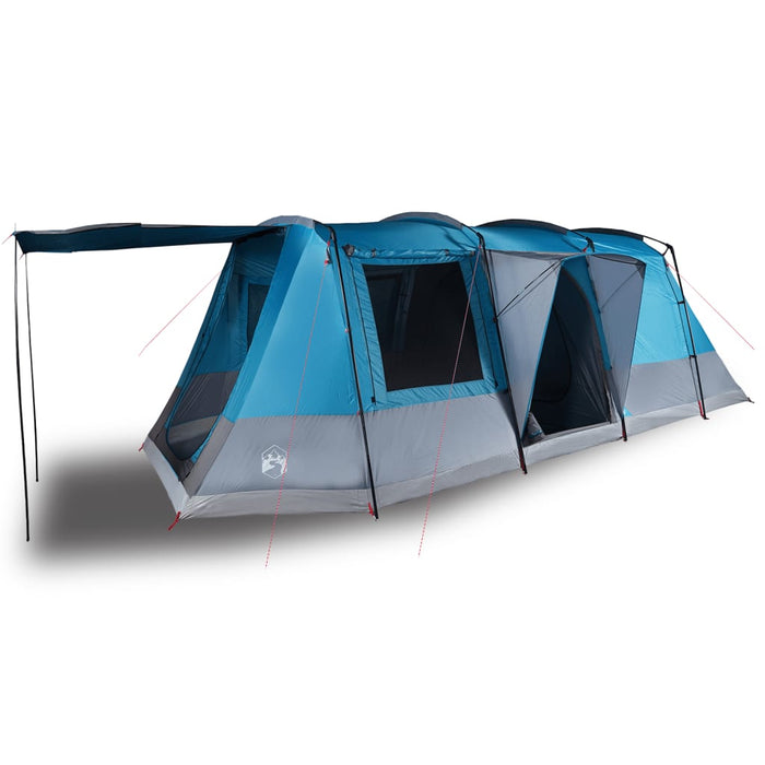 Cort de camping tunel pentru 4 persoane, albastru, impermeabil - WALTI WALTI