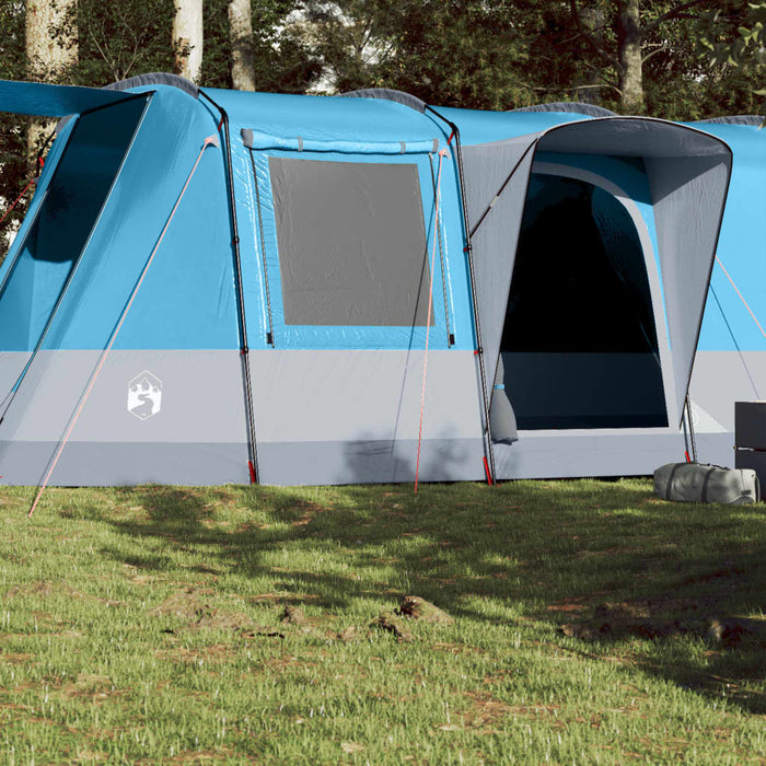 Cort de camping tunel pentru 4 persoane, albastru, impermeabil - WALTI WALTI