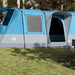 Cort de camping tunel pentru 4 persoane, albastru, impermeabil - WALTI WALTI