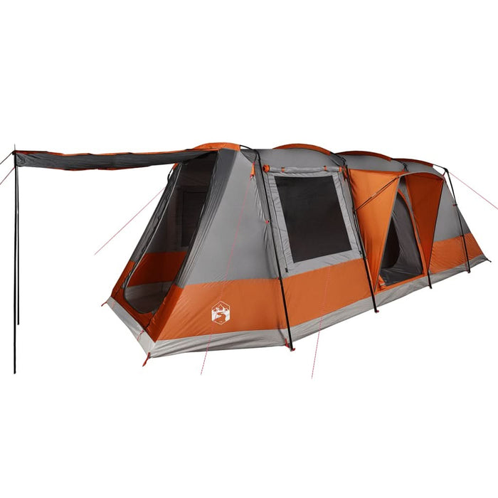 Cort de camping tunel 4 persoane, gri/portocaliu, impermeabil - WALTI WALTI