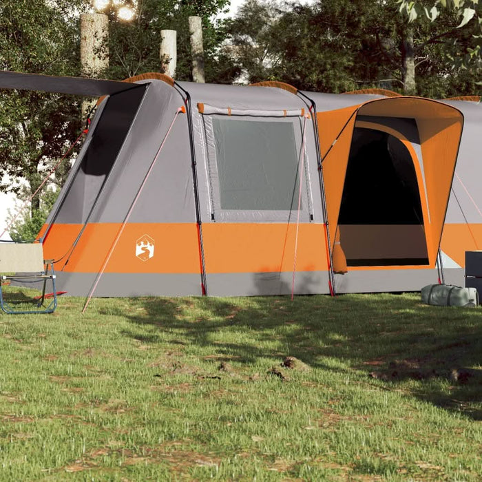 Cort de camping tunel 4 persoane, gri/portocaliu, impermeabil - WALTI WALTI