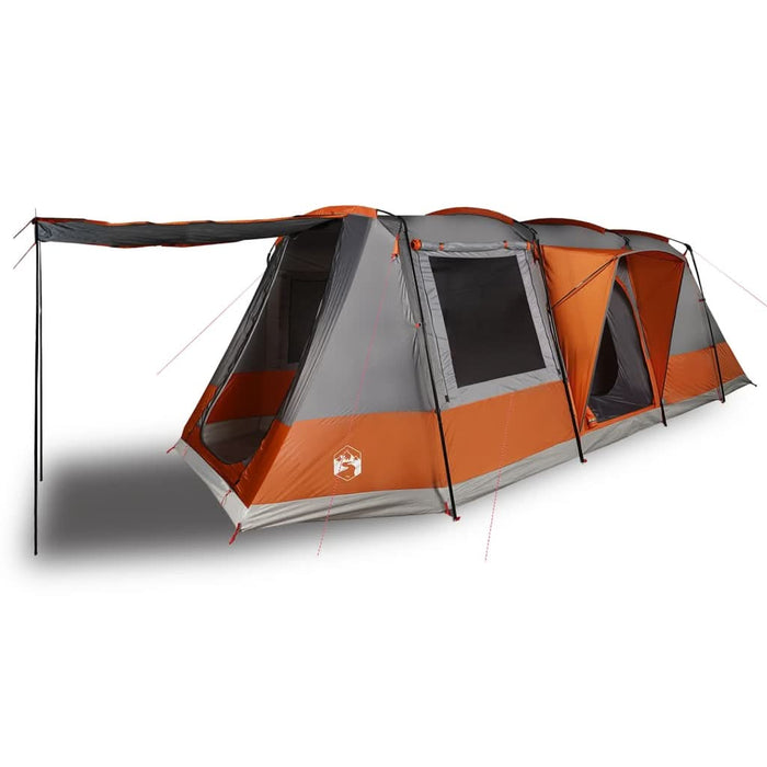 Cort de camping tunel 4 persoane, gri/portocaliu, impermeabil - WALTI WALTI