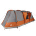 Cort de camping tunel 4 persoane, gri/portocaliu, impermeabil - WALTI WALTI