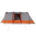 Cort de camping tunel 4 persoane, gri/portocaliu, impermeabil - WALTI WALTI