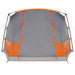 Cort de camping tunel 4 persoane, gri/portocaliu, impermeabil - WALTI WALTI