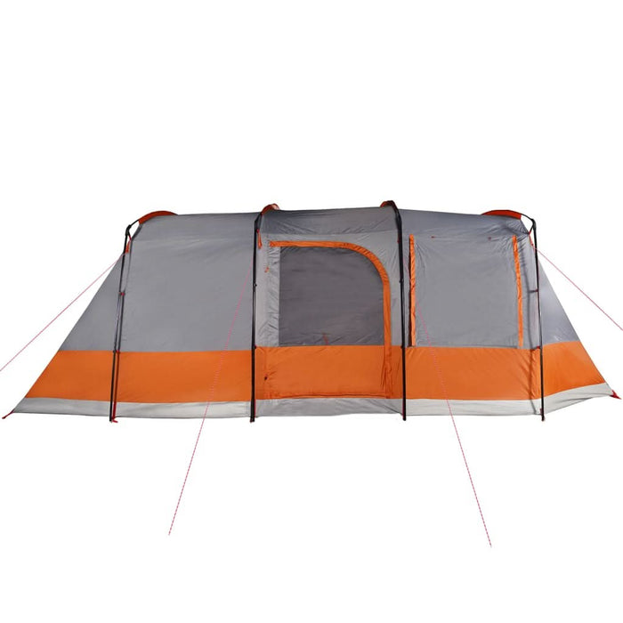 Cort de camping tunel 4 persoane, gri/portocaliu, impermeabil - WALTI WALTI