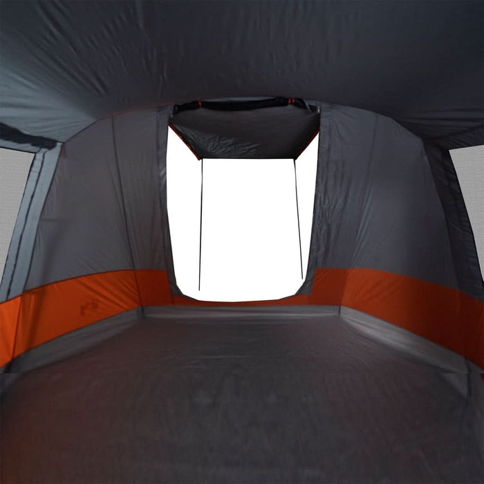 Cort de camping tunel 4 persoane, gri/portocaliu, impermeabil - WALTI WALTI