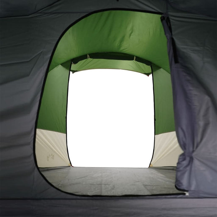 Cort de camping tunel pentru 4 persoane, verde, impermeabil - WALTI WALTI