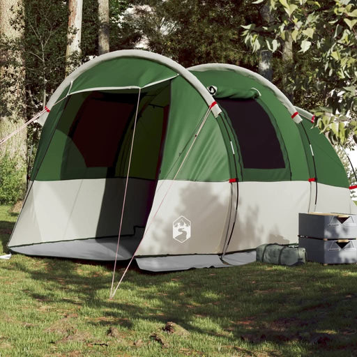 Cort de camping tunel pentru 4 persoane, verde, impermeabil - WALTI WALTI