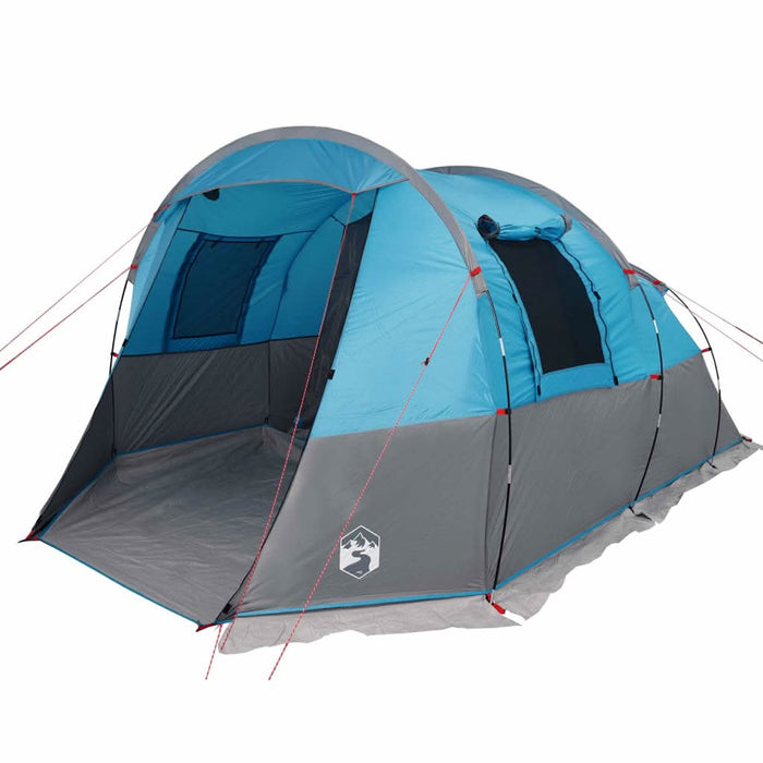 Cort de camping tunel pentru 4 persoane, albastru, impermeabil - WALTI WALTI