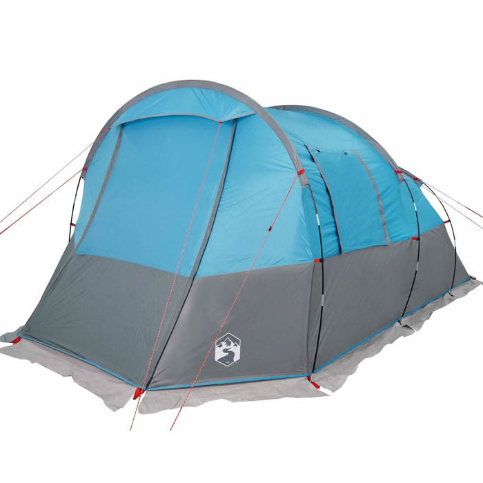 Cort de camping tunel pentru 4 persoane, albastru, impermeabil - WALTI WALTI