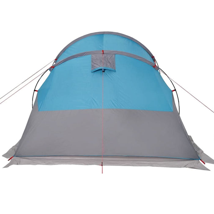 Cort de camping tunel pentru 4 persoane, albastru, impermeabil - WALTI WALTI