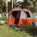 Cort de camping tunel 4 persoane, gri/portocaliu, impermeabil - WALTI WALTI