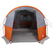 Cort de camping tunel 4 persoane, gri/portocaliu, impermeabil - WALTI WALTI