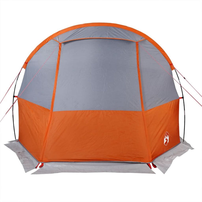 Cort de camping tunel 4 persoane, gri/portocaliu, impermeabil - WALTI WALTI