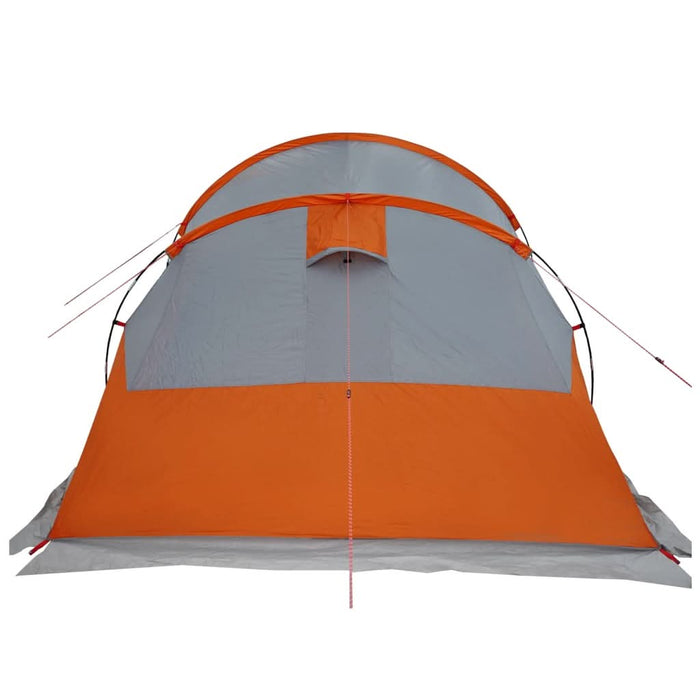 Cort de camping tunel 4 persoane, gri/portocaliu, impermeabil - WALTI WALTI