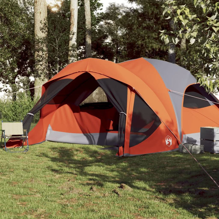 Cort de camping pentru 6 persoane, gri/portocaliu, impermeabil - WALTI WALTI