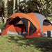 Cort de camping pentru 6 persoane, gri/portocaliu, impermeabil - WALTI WALTI