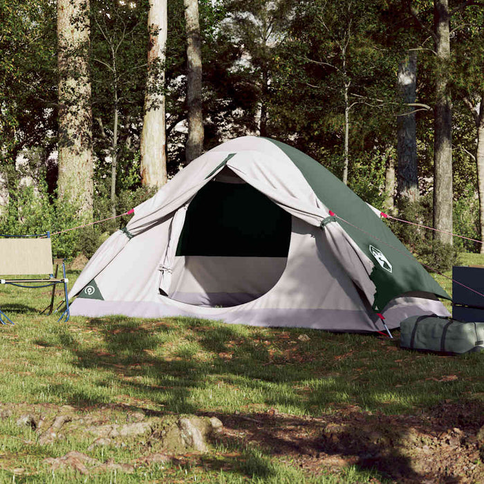 Cort de camping cupolă pentru 4 persoane, verde, impermeabil - WALTI WALTI