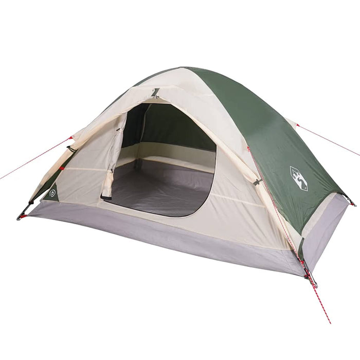 Cort de camping cupolă pentru 4 persoane, verde, impermeabil - WALTI WALTI