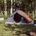 Cort de camping pentru 4 persoane, gri/portocaliu, impermeabil - WALTI WALTI