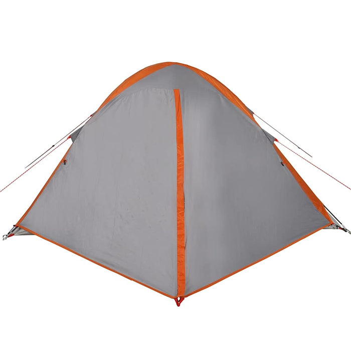 Cort de camping pentru 4 persoane, gri/portocaliu, impermeabil - WALTI WALTI