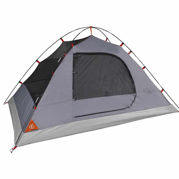 Cort de camping pentru 4 persoane, gri/portocaliu, impermeabil - WALTI WALTI