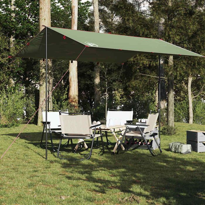 Prelată de camping, verde, 360x294 cm, impermeabilă - WALTI WALTI