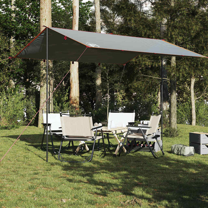 Prelată de camping, gri și portocaliu, 360x294 cm, impermeabilă - WALTI WALTI