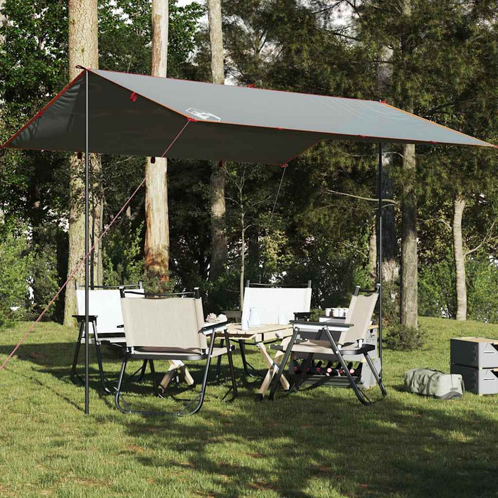 Prelată de camping, gri și portocaliu, 360x294 cm, impermeabilă - WALTI WALTI