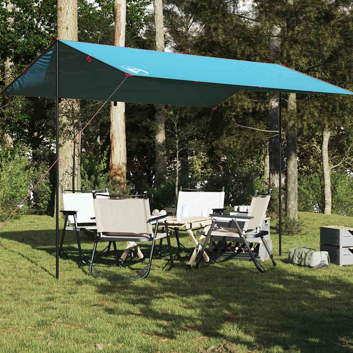 Prelată de camping, albastru, 400x294 cm, impermeabilă - WALTI WALTI