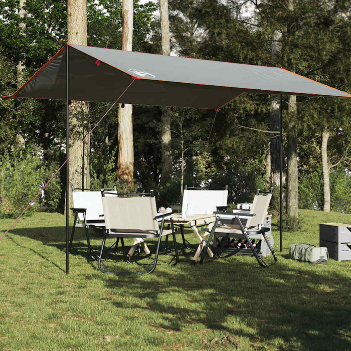 Prelată de camping, gri și portocaliu, 400x294 cm, impermeabilă - WALTI WALTI