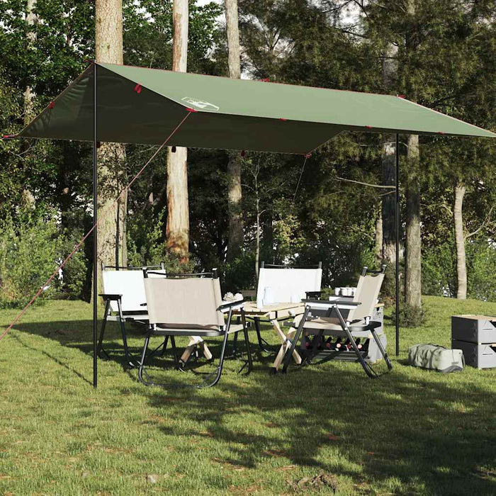 Prelată de camping, verde, 400x294 cm, impermeabilă - WALTI WALTI