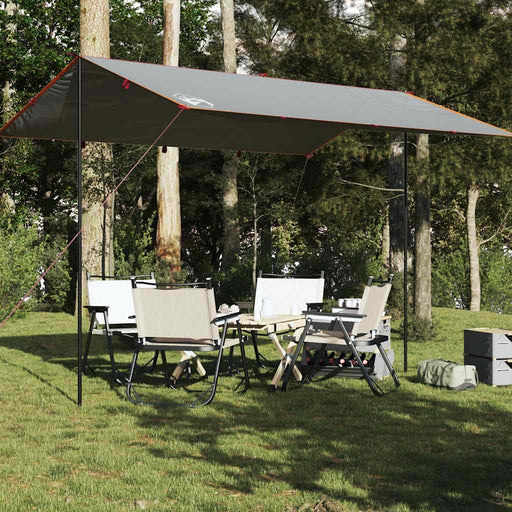 Prelată de camping, gri și portocaliu, 400x294 cm, impermeabilă - WALTI WALTI