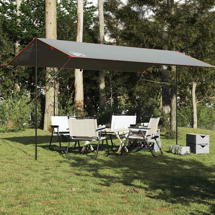 Prelată de camping, gri și portocaliu, 500x294 cm, impermeabilă - WALTI WALTI