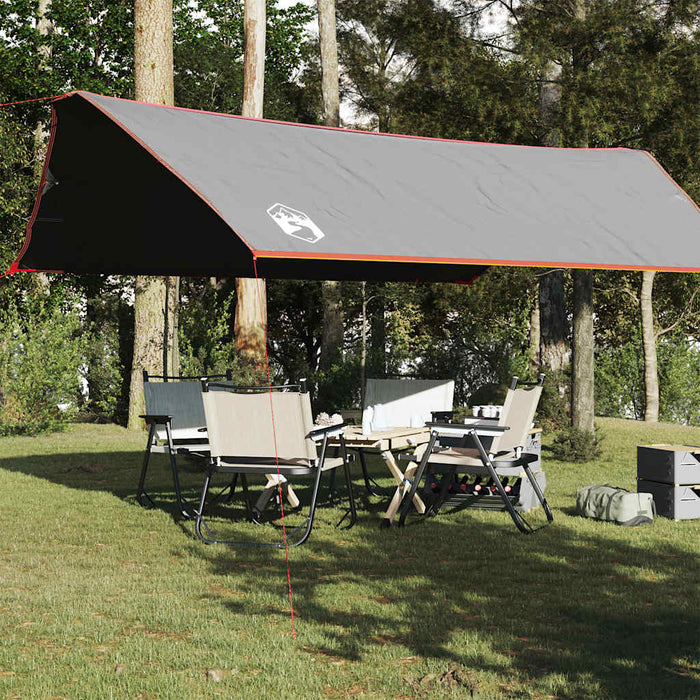 Prelată de camping, gri și portocaliu, 500x294 cm, impermeabilă - WALTI WALTI