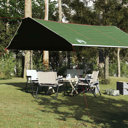 Prelată de camping, verde, 420x440 cm, impermeabilă - WALTI WALTI