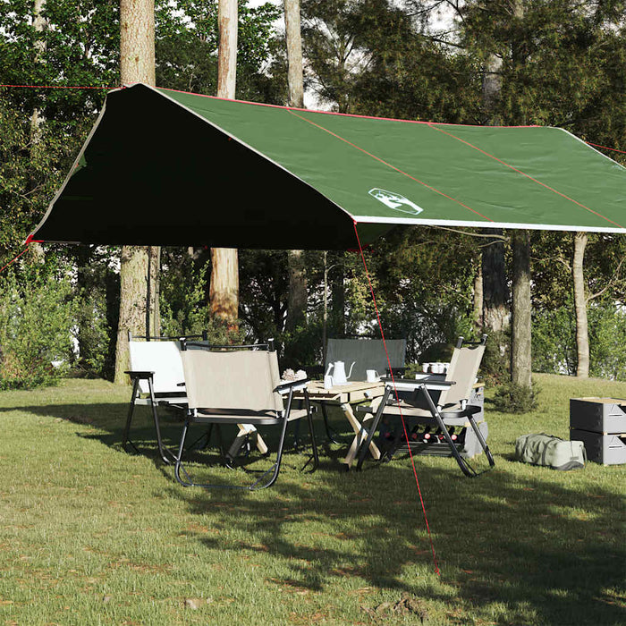 Prelată de camping, verde, 420x440 cm, impermeabilă - WALTI WALTI