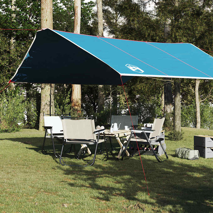 Prelată de camping, albastru, 420x440 cm, impermeabilă - WALTI WALTI