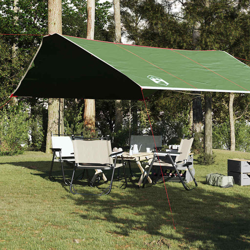 Prelată de camping, verde, 420x440 cm, impermeabilă - WALTI WALTI