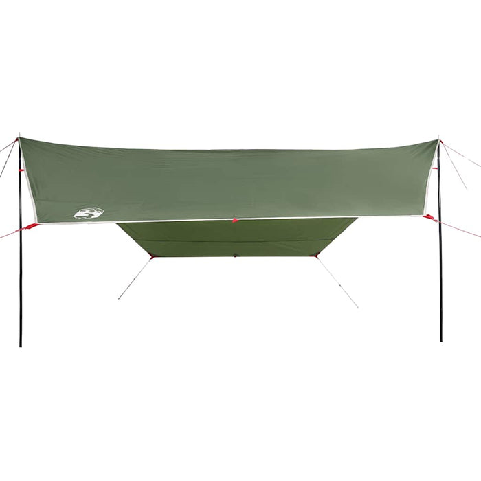 Prelată de camping, verde, 430x380x210 cm, impermeabilă - WALTI WALTI