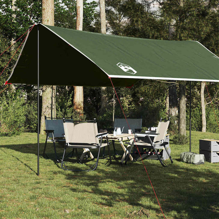 Prelată de camping, verde, 430x380x210 cm, impermeabilă - WALTI WALTI