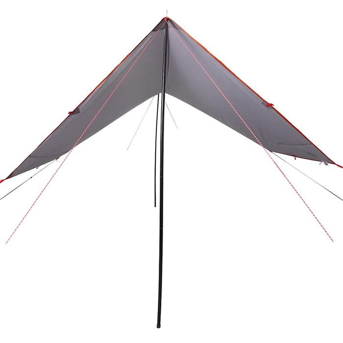Prelată de camping, gri și portocaliu, 430x380x210 cm, impermeabilă WALTI