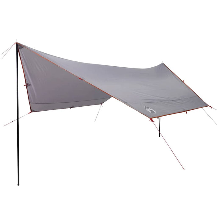 Prelată de camping, gri și portocaliu, 430x380x210 cm, impermeabilă WALTI