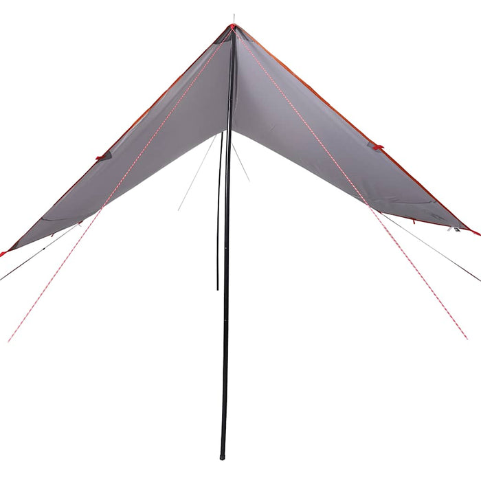 Prelată de camping, gri și portocaliu, 430x380x210 cm, impermeabilă WALTI
