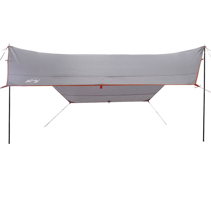 Prelată de camping, gri și portocaliu, 430x380x210 cm, impermeabilă WALTI