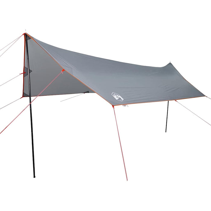 Prelată de camping, gri și portocaliu, 460x305x210 cm, impermeabilă WALTI