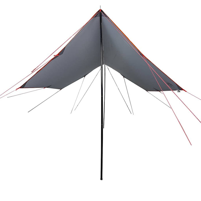 Prelată de camping, gri și portocaliu, 460x305x210 cm, impermeabilă WALTI