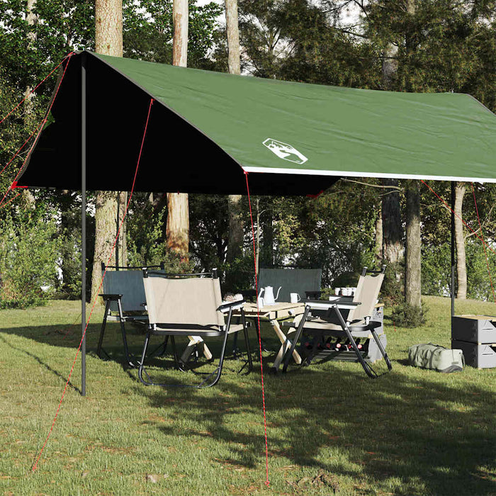 Prelată de camping, verde, 460x305x210 cm, impermeabilă - WALTI WALTI